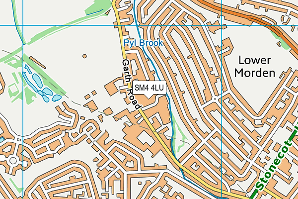 SM4 4LU map - OS VectorMap District (Ordnance Survey)