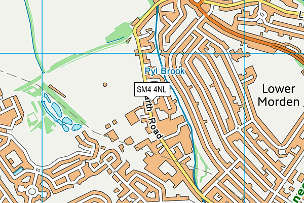 SM4 4NL map - OS VectorMap District (Ordnance Survey)