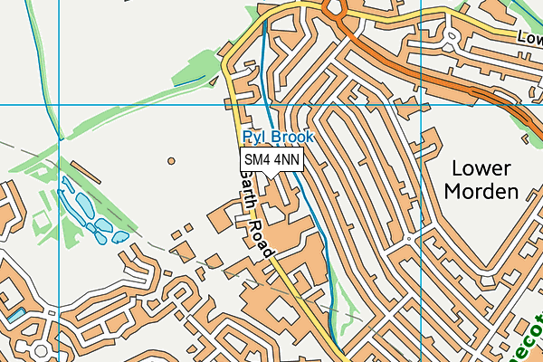 SM4 4NN map - OS VectorMap District (Ordnance Survey)