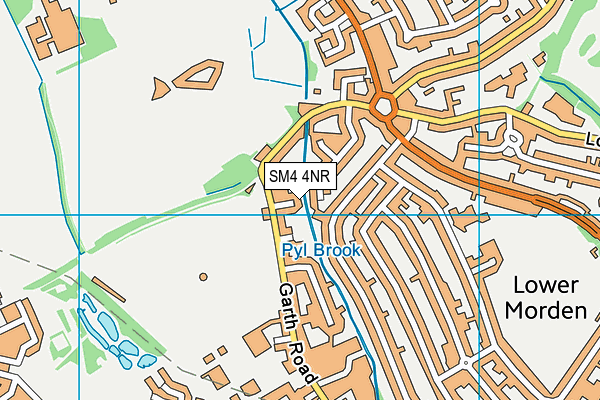 SM4 4NR map - OS VectorMap District (Ordnance Survey)