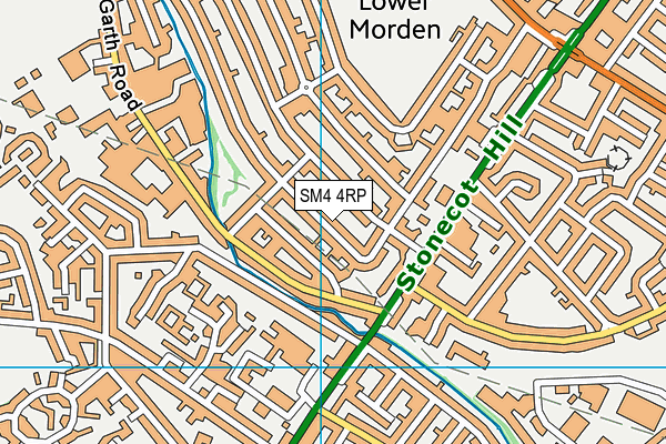 SM4 4RP map - OS VectorMap District (Ordnance Survey)