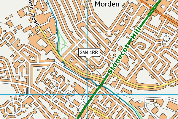 SM4 4RR map - OS VectorMap District (Ordnance Survey)