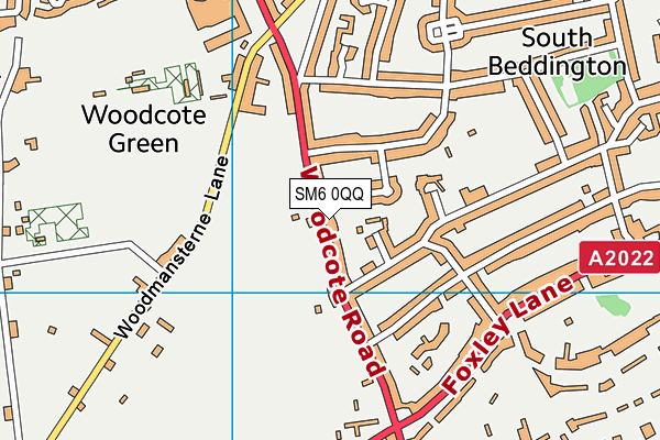 SM6 0QQ map - OS VectorMap District (Ordnance Survey)