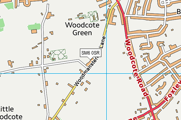 SM6 0SR map - OS VectorMap District (Ordnance Survey)