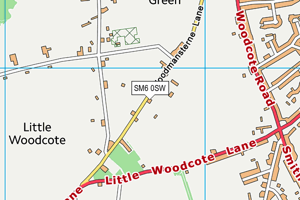 SM6 0SW map - OS VectorMap District (Ordnance Survey)