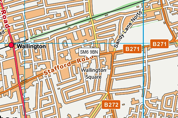 Map of WALLINGTON EXPRESS LTD at district scale