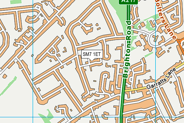 Map of STF BANSTEAD LTD at district scale