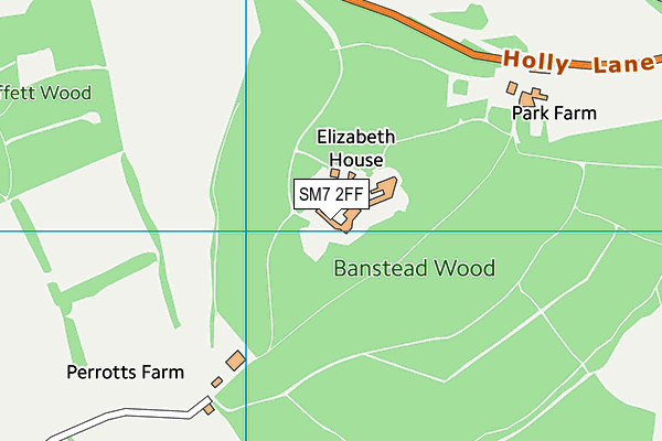 SM7 2FF map - OS VectorMap District (Ordnance Survey)