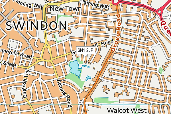 SN1 2JP map - OS VectorMap District (Ordnance Survey)