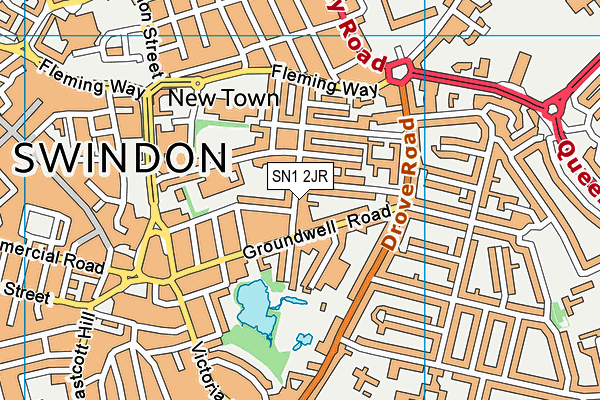 SN1 2JR map - OS VectorMap District (Ordnance Survey)