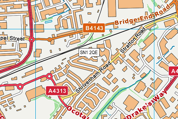 SN1 2QE map - OS VectorMap District (Ordnance Survey)