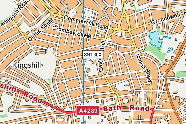 SN1 3LX map - OS VectorMap District (Ordnance Survey)