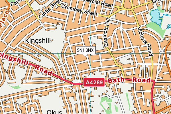 SN1 3NX map - OS VectorMap District (Ordnance Survey)