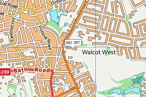SN1 3RT map - OS VectorMap District (Ordnance Survey)