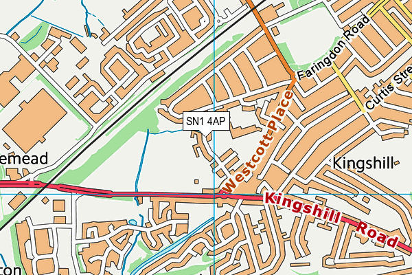 SN1 4AP map - OS VectorMap District (Ordnance Survey)