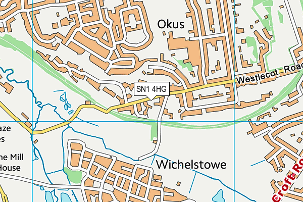 SN1 4HG map - OS VectorMap District (Ordnance Survey)