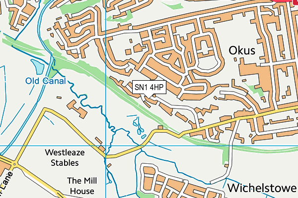 SN1 4HP map - OS VectorMap District (Ordnance Survey)