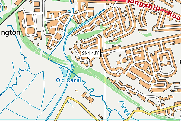 SN1 4JY map - OS VectorMap District (Ordnance Survey)
