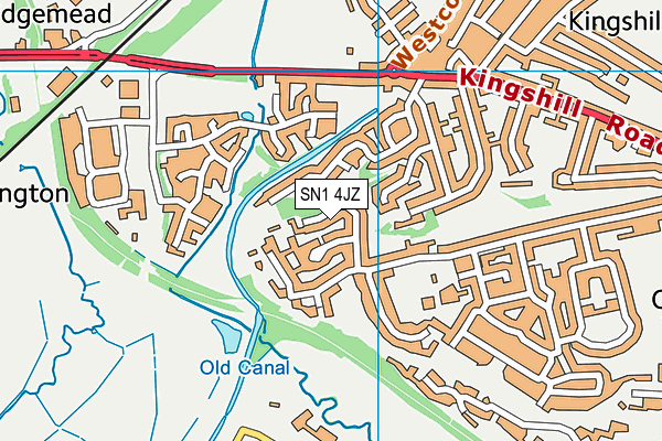 SN1 4JZ map - OS VectorMap District (Ordnance Survey)