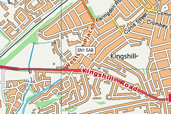 SN1 5AB map - OS VectorMap District (Ordnance Survey)