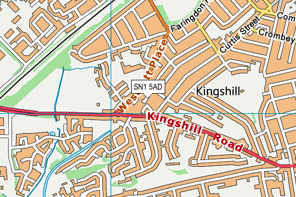 SN1 5AD map - OS VectorMap District (Ordnance Survey)