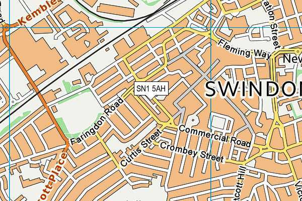 SN1 5AH map - OS VectorMap District (Ordnance Survey)