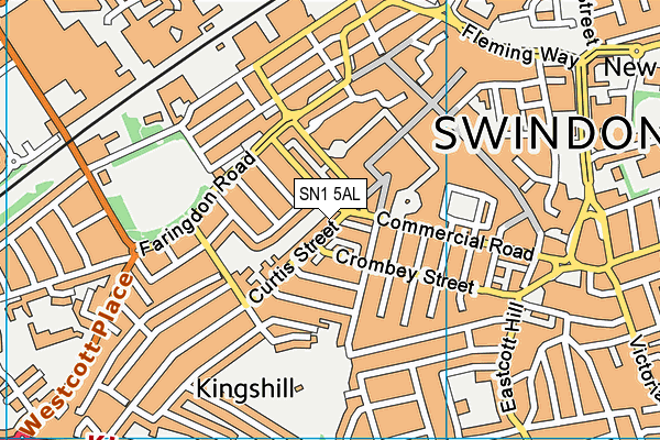 SN1 5AL map - OS VectorMap District (Ordnance Survey)