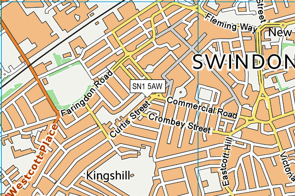 SN1 5AW map - OS VectorMap District (Ordnance Survey)