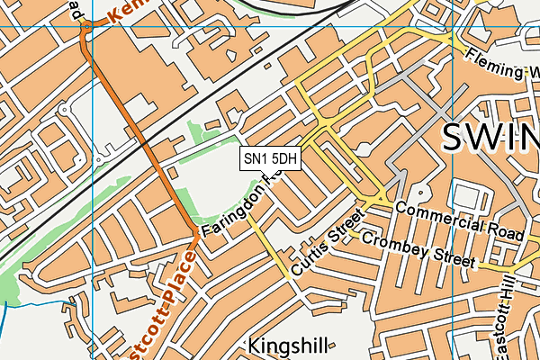 SN1 5DH map - OS VectorMap District (Ordnance Survey)