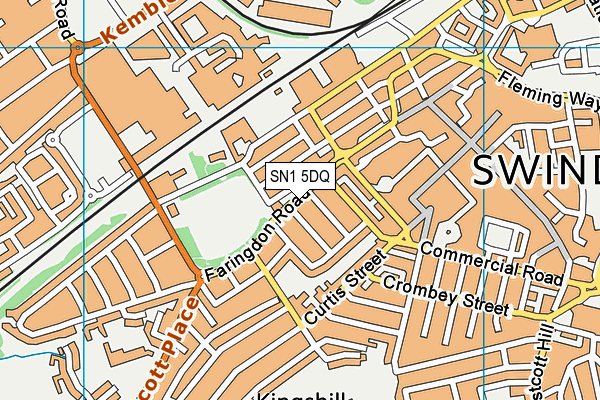 SN1 5DQ map - OS VectorMap District (Ordnance Survey)