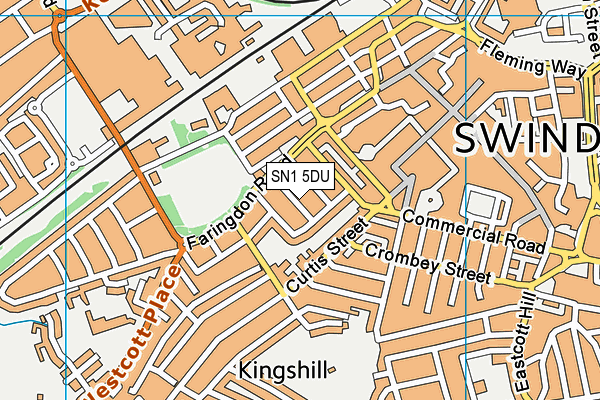 SN1 5DU map - OS VectorMap District (Ordnance Survey)