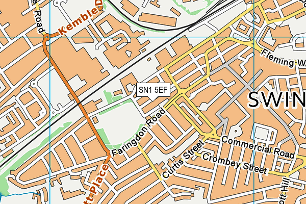 SN1 5EF map - OS VectorMap District (Ordnance Survey)