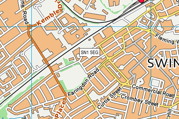 SN1 5EG map - OS VectorMap District (Ordnance Survey)