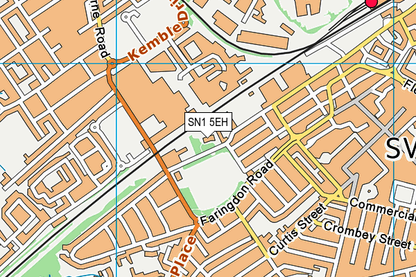 SN1 5EH map - OS VectorMap District (Ordnance Survey)
