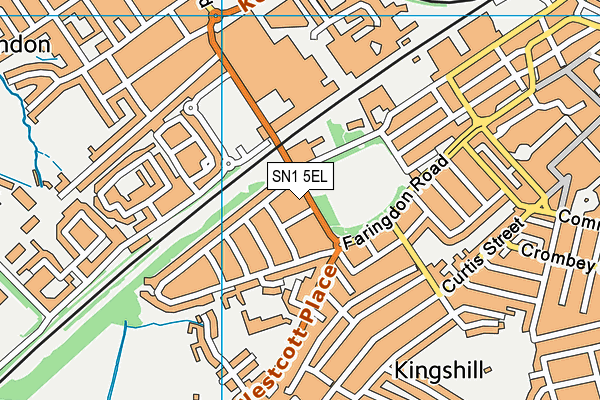 SN1 5EL map - OS VectorMap District (Ordnance Survey)