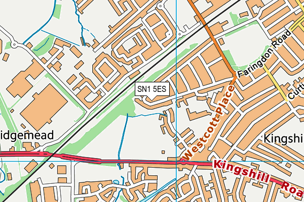 SN1 5ES map - OS VectorMap District (Ordnance Survey)