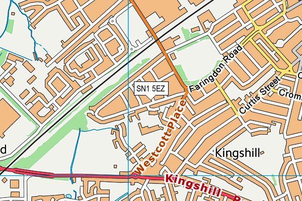 SN1 5EZ map - OS VectorMap District (Ordnance Survey)