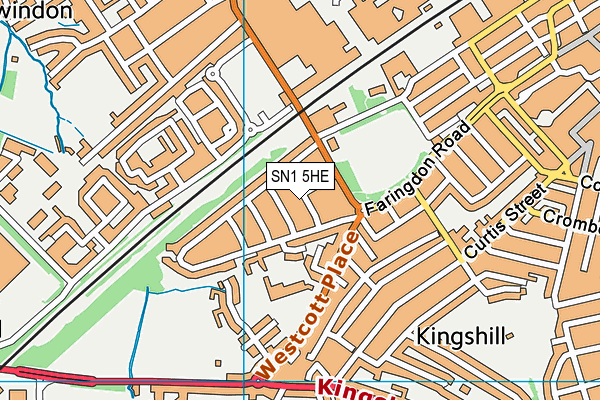 SN1 5HE map - OS VectorMap District (Ordnance Survey)