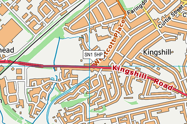 SN1 5HP map - OS VectorMap District (Ordnance Survey)