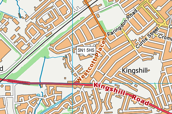 Robert Le Kyng Primary School map (SN1 5HS) - OS VectorMap District (Ordnance Survey)