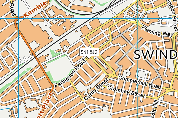 SN1 5JD map - OS VectorMap District (Ordnance Survey)