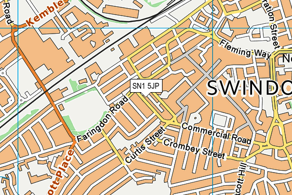 SN1 5JP map - OS VectorMap District (Ordnance Survey)