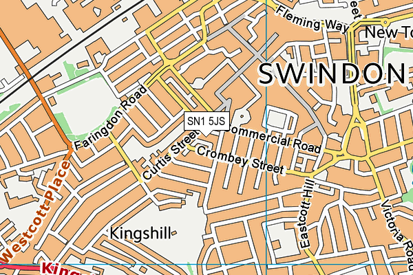 SN1 5JS map - OS VectorMap District (Ordnance Survey)