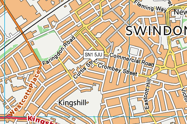 SN1 5JU map - OS VectorMap District (Ordnance Survey)