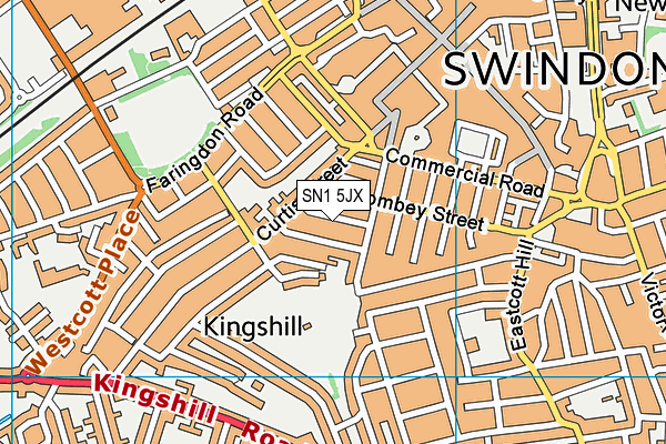 SN1 5JX map - OS VectorMap District (Ordnance Survey)