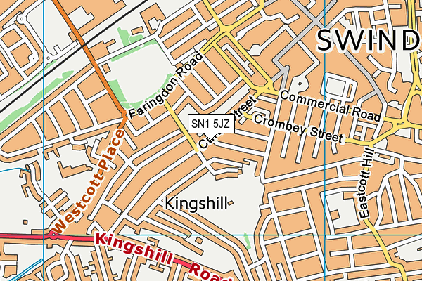 SN1 5JZ map - OS VectorMap District (Ordnance Survey)