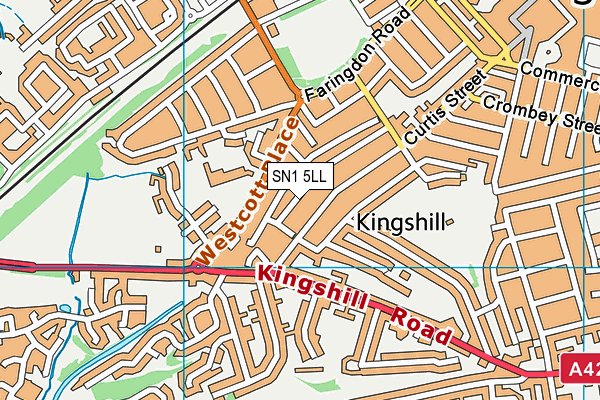 SN1 5LL map - OS VectorMap District (Ordnance Survey)