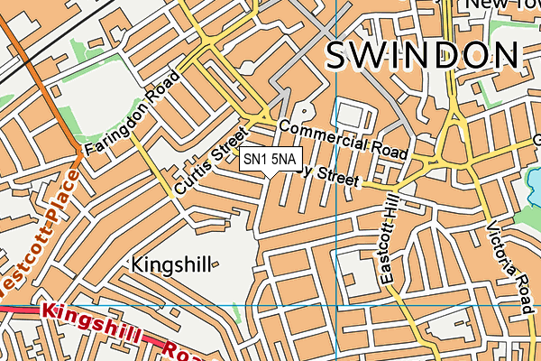 SN1 5NA map - OS VectorMap District (Ordnance Survey)