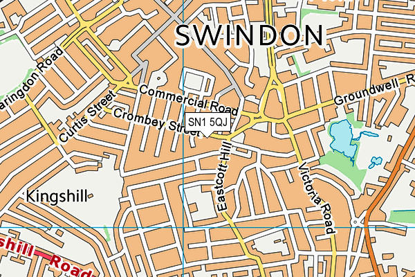 SN1 5QJ map - OS VectorMap District (Ordnance Survey)