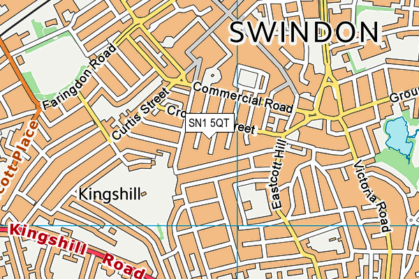 SN1 5QT map - OS VectorMap District (Ordnance Survey)